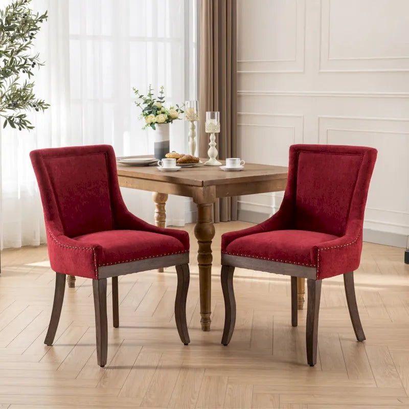 Lot de 2 chaises de salle à manger Ultra Side avec pieds en bois